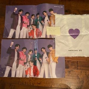 BTS poster and tote bag